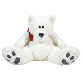 Ours blanc "bubba" ht 40cm