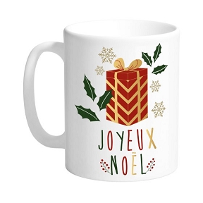 Mug "Joyeux Noël " ø9.5 ht 11.5cm