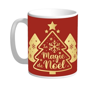 Mug " magie de noël " ø9.5 ht 11.5cm