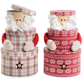 1 x Père Noël 3 boites carton en 1