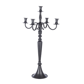 Chandelier métal noir 5 branches ht 78cm