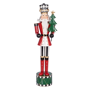 Père Noël métal 50 x 30 ht 165cm