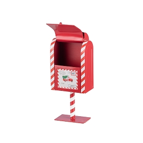 Boite aux lettres métal rouge 15 x 8 ht 36cm