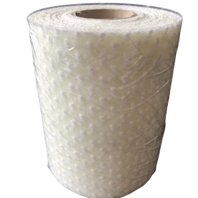 Tulle imprimée plumetis blanc 10cm x 20m