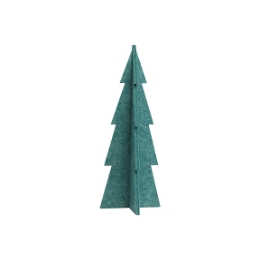 Sapin feutrine 3d vert 15 x 15 ht 40cm