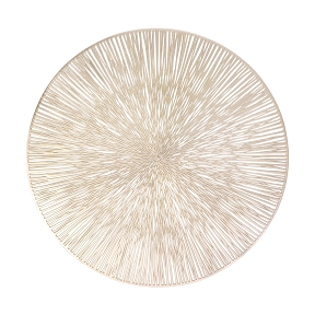 Set de table striée or ø 38cm