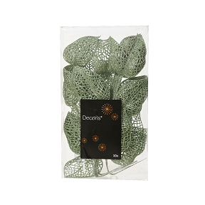 Boite feuilles plastique sauge 36cm (x10)