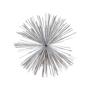Etoile artifice argent brillant ø 30cm