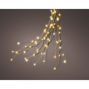 Chute lumineuse 672 leds chaud-froid 210cm