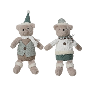 1 x Ours tissu + bonnet 22 x 12 ht 40cm