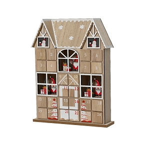 Calendrier avent maison 28 x 7 ht 37cm