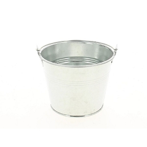 Seau zinc naturel ø11.5 ht 9 cm