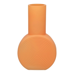 Vase verre "judy" orange 14 x 7.5 ht 22.5 cm