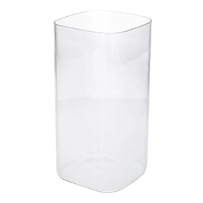 Vase verre carré "Rienzi" 10 x10 cm Ht 20 cm