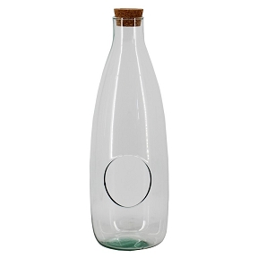 Terrarium vase + bouchon bura ø 5.5-15 ht33 cm