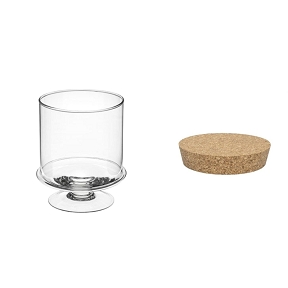 Terrarium sur pied + bouchon ø 12 ht 15 cm