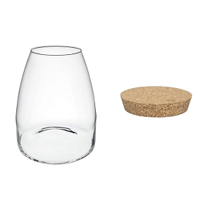 Terrarium + bouchon ø 23 ht 28 cm