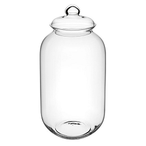 Bonbonnière verre ø 23 ht 49.5 cm