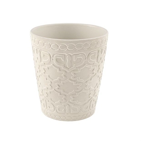Cache-pot céramique ivoire ø 13 ht14 cm