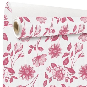 Bobine kraft blanc imprimée sydney fuchsia 0.79 x 40 m