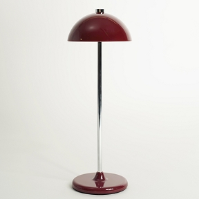 Lampe métal bordeaux ø 11 ht 24 cm