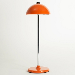 Lampe métal orange ø 11 ht 24 cm