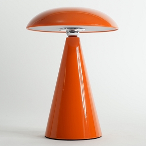 Lampe mélamine orange orlando ø 16 ht 21 cm