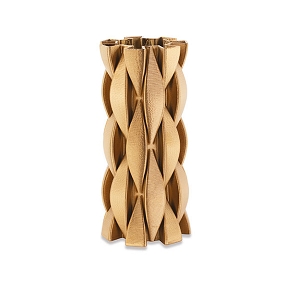 Vase céramique or intreccio ø15 ht 30 cm
