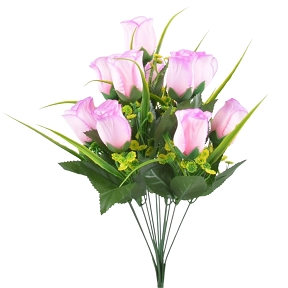 Piquet rose achilea herbe violet 45 cm