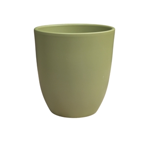 Cache-pot orchidée vert olive ø 13 ht 14 cm