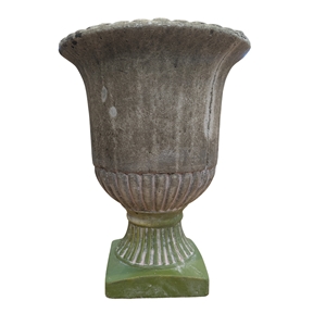 Vase medicis ciment vert ø 13cm ht 17 cm