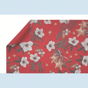 Bobine perla Christmas rouge 0.80 x 40m