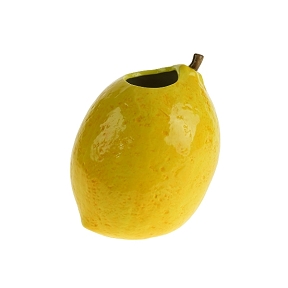 Vase céramique citron jaune ø 15.5 ht 18.5 cm