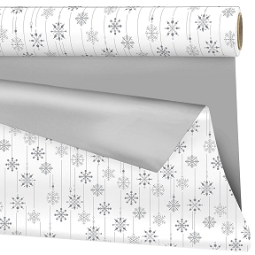 Bobine clayrane duo mat Snow argent 0.70 x 40 m