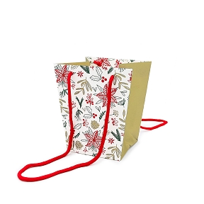 Sac signature Eternity blanc-or 11 x 15 ht 17cm (x10)