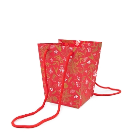 Sac signature Eternity rouge-or 11 x 15 ht 17cm (x10)