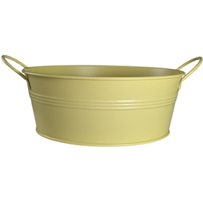 Coupe métal + anses vert pâle mat ø20 ht 7.5cm