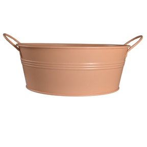 Coupe métal + anses saumon mat ø20 ht 7.5cm