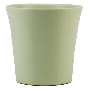 Cache-pot céramique vert mat ø13.5 ht 13.3cm