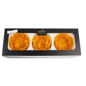 Tête tournesol stabilisée 8-10cm (x3)