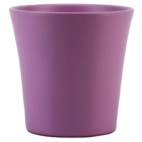 Cache-pot céramique lavande mat ø13.5 ht 13.3cm