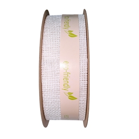 Ruban jute blanc 45mm x 20m