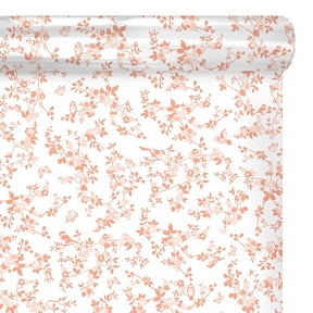 Bobine imprimée birds corail 0.80 x 100m