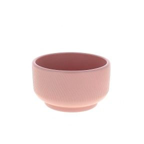 Coupe céramique rose ø19 ht 11cm