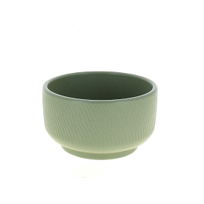 Coupe céramique vert ø19 ht 11cm
