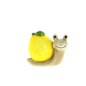 Escargot céramique citron jaune 8.5 x 6 ht 7cm
