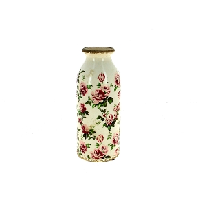Vase céramique pivoine rose ø8 ht 20cm