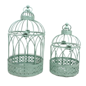 Cages vertes claires set de 2