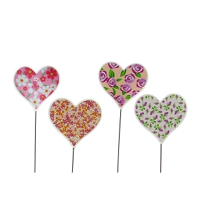 Pique coeur ht 27cm (x12)