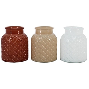 1 x Vase verre zagreb couleur ø13 ht 16cm